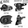 ANCHOR MOUNTS 301356 ENGINE MNT KIT