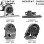 ANCHOR MOUNTS 301383 ENGINE MNT KIT