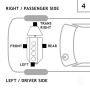 ANCHOR MOUNTS 8024 TORQUE STRUT FRONT