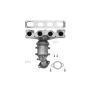 AP Exhaust 1398 Federal / EPA Catalytic Converter - Direct Fit w/ Integrated Manifold