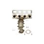 AP Exhaust 1398 Federal / EPA Catalytic Converter - Direct Fit w/ Integrated Manifold