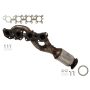 AP Exhaust 1516 Federal / EPA Catalytic Converter - Direct Fit w/ Integrated Manifold