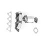 AP Exhaust 751086 CARB Compliant Direct Fit OBDII Manifold Converter