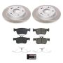 PowerStop SC8330 Semi-Coated Rotor and Low-Dust Ceramic Brake Pad Kit