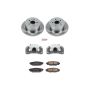 PowerStop KCOE4632A OE Stock Replacement Low-Dust Ceramic Brake Pad, Rotor and Caliper Kit