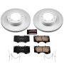 PowerStop CRK137 Genuine Geomet Coated Rotor and Low-Dust Ceramic Brake Pad Kit