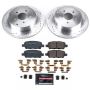 PowerStop K9134 Z23 Daily Driver Carbon-Fiber Ceramic Brake Pad and Drilled & Slotted Rotor Kit