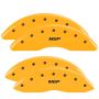 MGP 55002SMGPYL 4 Caliper Covers Engraved Front & Rear  Yellow finish black ch
