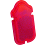 Bikers Choice 492478 Tombstone Tail Light Replacement Lens Red Plastic Lens Replaces H-D 68090-47