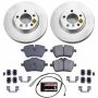 PowerStop CRK6665 Genuine Geomet Coated Rotor and Carbon-Fiber Ceramic Brake Pad Kit
