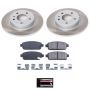 PowerStop SC5552 Semi-Coated Rotor and Low-Dust Ceramic Brake Pad Kit