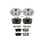 PowerStop KCOE2308 OE Stock Replacement Low-Dust Ceramic Brake Pad, Rotor and Caliper Kit