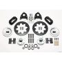 Wilwood 140-11930-D Forged Dynalite Front Drag Kit Drilled Rotor 1970-1973 Mustang Disc & Drum Spindle