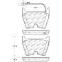 StopTech 14-18 Audi R8 w/ Iron Brakes Street Select Front Brake Pads