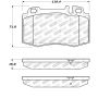 StopTech Street Touring 94-12/96 Maserati Series Front Brake Pads