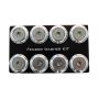 NRG Fender Washer Kit w/Color Matched M8 Bolt Rivets For Plastic (Silver) - Set of 8