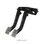 Wilwood 340-14361 Adjustable-Tandem Dual Pedal - Brake / Clutch - Fwd. Swing Mount - 7.0:1 - Black E-Coat