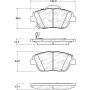 Stoptech 308.14440 Street Brake Pads - Front