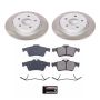 PowerStop SC5975 Semi-Coated Rotor and Low-Dust Ceramic Brake Pad Kit