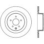 Stoptech 126.42101CSL Power Slot 09 Nissan 370z / 08-09 Infiniti G37 Slotted Rear Left CRYO Rotor