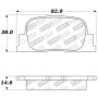 StopTech Performance 05-08 Scion tC Rear Brake Pads