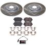 PowerStop SC8850 Semi-Coated Rotor and Low-Dust Ceramic Brake Pad Kit