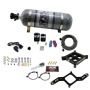 Nitrous Express 63840-12 4150 SINGLE ENTRY CROSSBAR PLATE SYSTEM, RNC (250-750HP) W/COMPOSITE BOTTLE