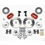 Wilwood 140-11017-R Forged Dynalite Front Kit 11.00in Red 74-80 Pinto/Mustang II Disc Spindle only