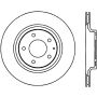 Stoptech 126.45072CSL Power Slot 2003+ Mazda RX8 Slotted CRYO Left Rear Rotor - SPORT SUSPENSION ONLY