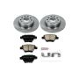 PowerStop KOE5667 OE Stock Replacement Low-Dust Ceramic Brake Pad and Rotor Kit