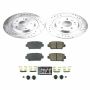 PowerStop K8434 Z23 Daily Driver Carbon-Fiber Ceramic Brake Pad and Drilled & Slotted Rotor Kit