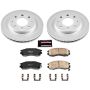 PowerStop CRK1090 Genuine Geomet Coated Rotor and Low-Dust Ceramic Brake Pad Kit