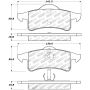 Stoptech 309.07910 Sport Brake Pads w/Shims and Hardware
