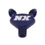Nitrous Express 16078 1/8NPT x 3AN x 3AN BILLET PURE-FLO Y FITTING (BLUE)