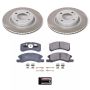PowerStop SC7894 Semi-Coated Rotor and Low-Dust Ceramic Brake Pad Kit