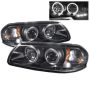SPYDER 5009401 Projector Headlights - LED Halo - Black