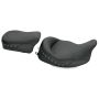 Mustang Motorcycle 76069 Mustang 08-21 Harley Electra Glide,Rd Glide,Rd King,Street Glide Solo Seat w/Blk Pearl Studs- Black