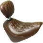 Mustang Motorcycle 83060 Mustang 18-21 Harley Breakout Wide Tripper Passenger Seat Diamond Stitch - Brown