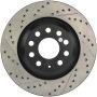 Stoptech 127.33113R 09 VW Passat CC / 06-09 Passat Slotted & Drilled Right Rear Rotor