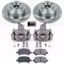 PowerStop KCOE2322 OE Stock Replacement Low-Dust Ceramic Brake Pad, Rotor and Caliper Kit