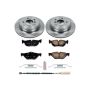 PowerStop KOE7008 OE Stock Replacement Low-Dust Ceramic Brake Pad and Rotor Kit
