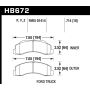 Hawk Performance HB672Z.714 Performance Ceramic Disc Brake Pad