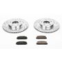 PowerStop K4835 Z23 Daily Driver Carbon-Fiber Ceramic Brake Pad and Drilled & Slotted Rotor Kit