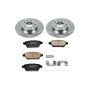 PowerStop KOE2450 OE Stock Replacement Low-Dust Ceramic Brake Pad and Rotor Kit
