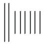 Mishimoto MMTW-TIES Set of Six 6in & Two 14in Stainless Steel Locking Ties