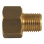 AGS BLF-17C Brass Adapter, Female(1/2-20 Inverted), Male(7/16-24 Inverted), 1/card