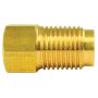 AGS BLF-20C Brass Adapter, Female(3/8-24 Inverted), Male(1/2-20 Inverted), 1/card