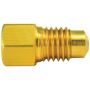 AGS BLF-35C Brass Adapter, Female(M10x1.0 Inverted), Male(M11x1.5 Bubble), 1/card