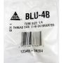 AGS BLU-4 Brass Brake Line Union, 1/4 (7/16-24 Inverted), 10/bag