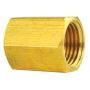 AGS BLU-4C Brass Brake Line Union, 1/4 (7/16-24 Inverted), 1/card